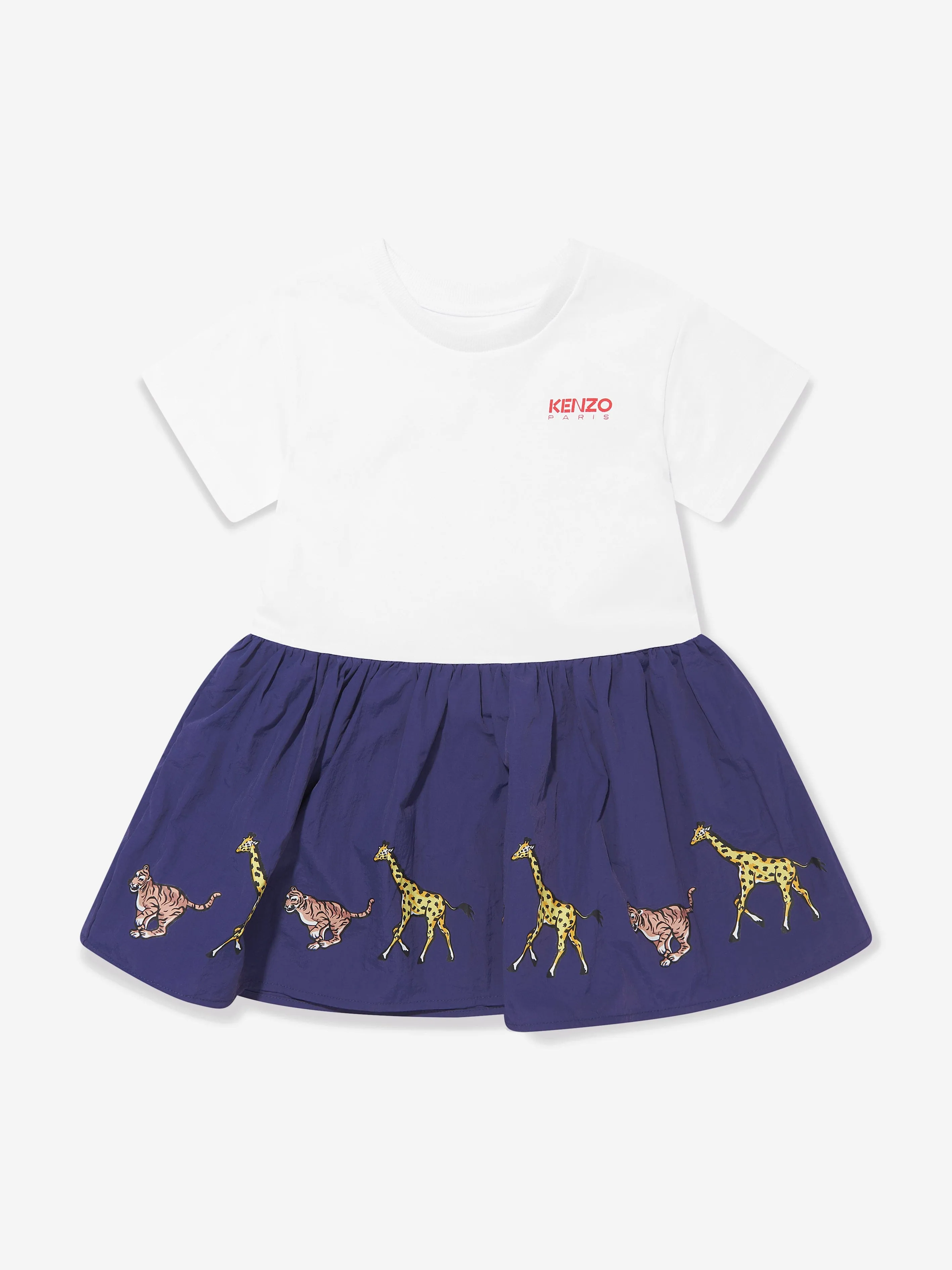 KENZO Girls Dress And Sweatshirt Set in Blue