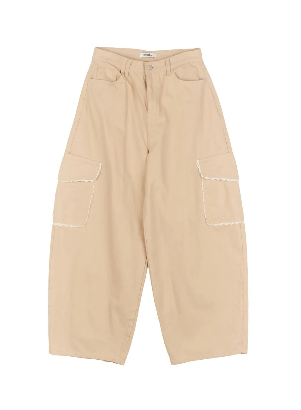 Lace Pocket Cargo Pants IM524