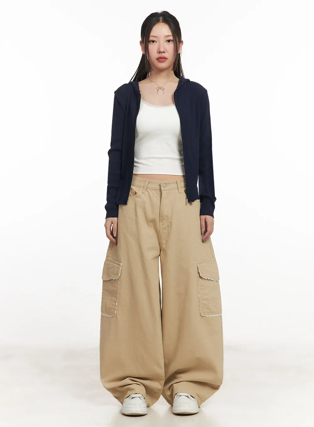 Lace Pocket Cargo Pants IM524