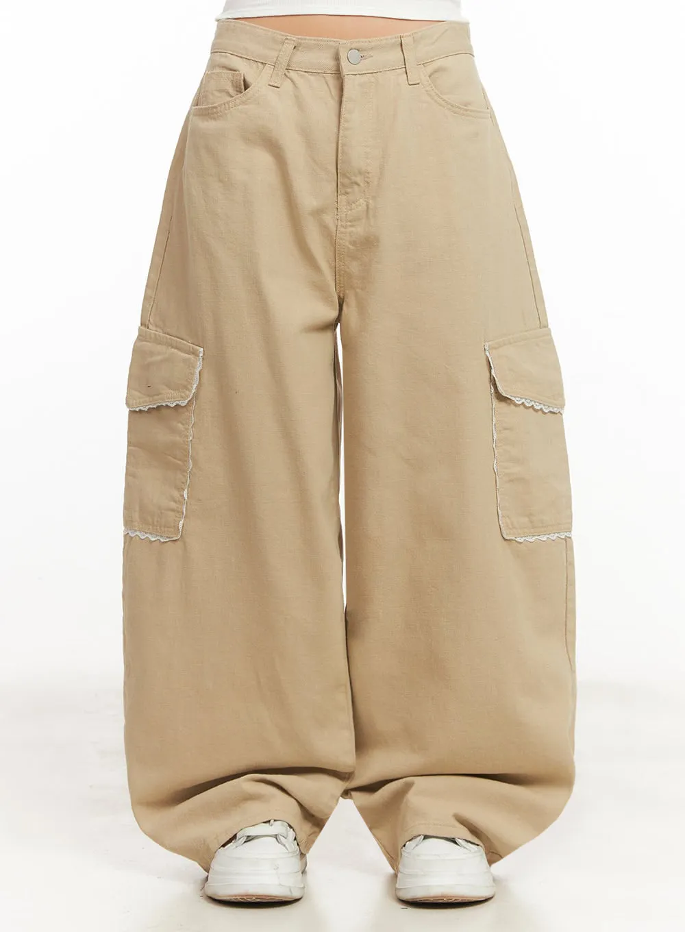Lace Pocket Cargo Pants IM524