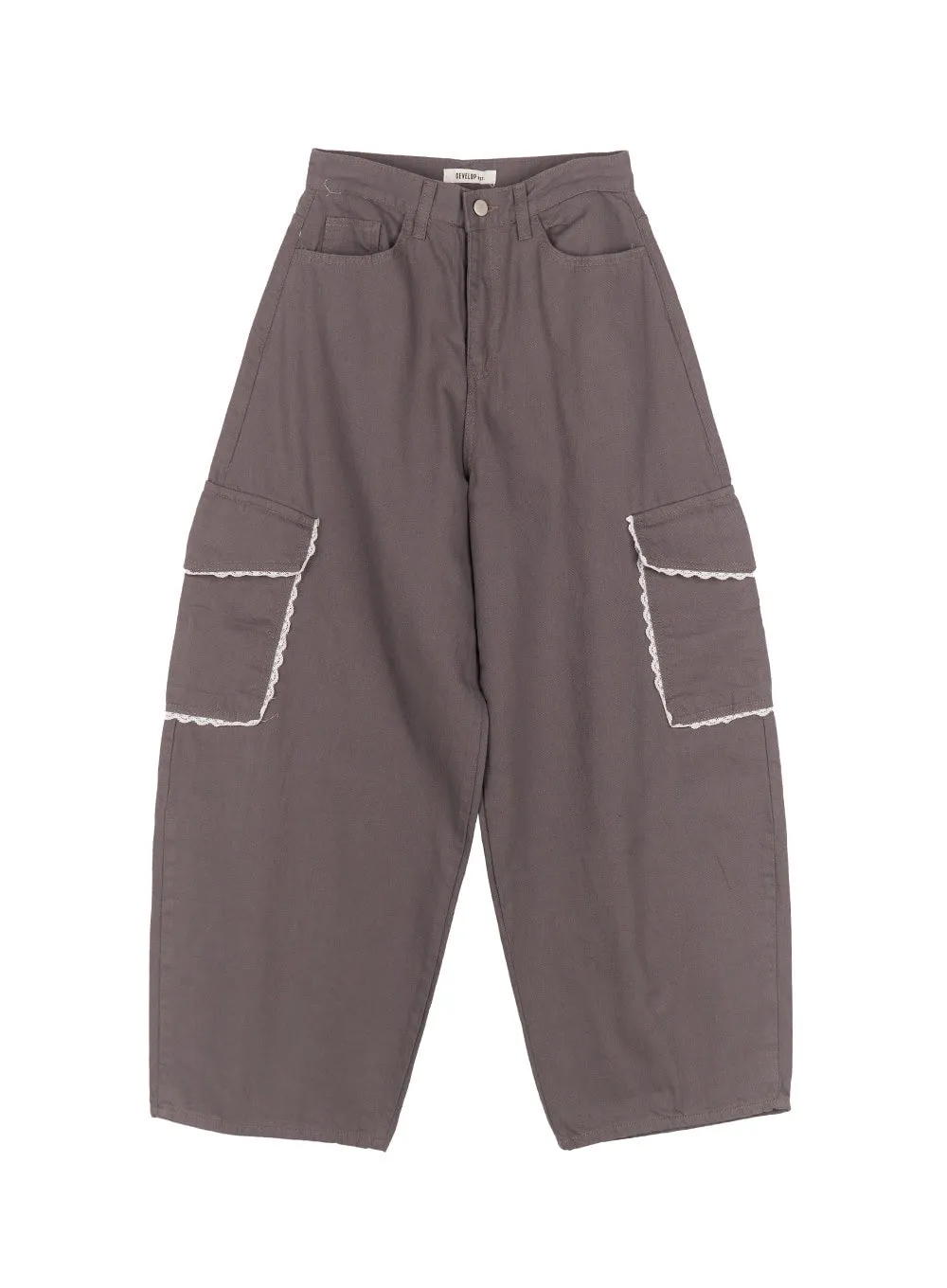 Lace Pocket Cargo Pants IM524