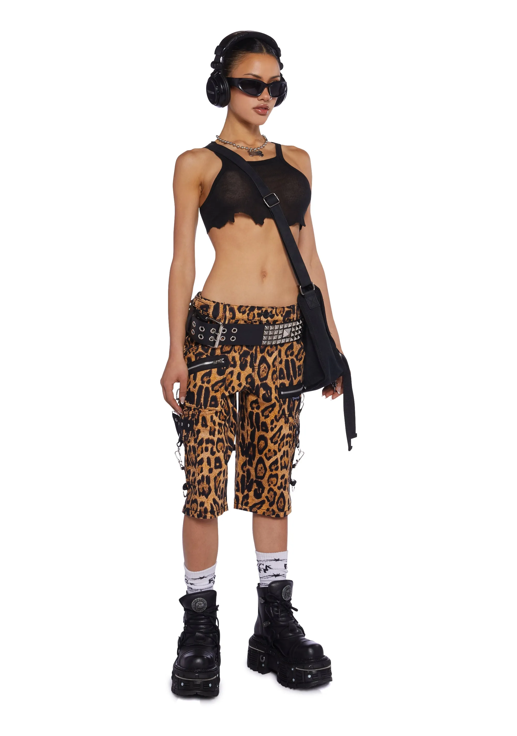 Leopard Punk Short Pants