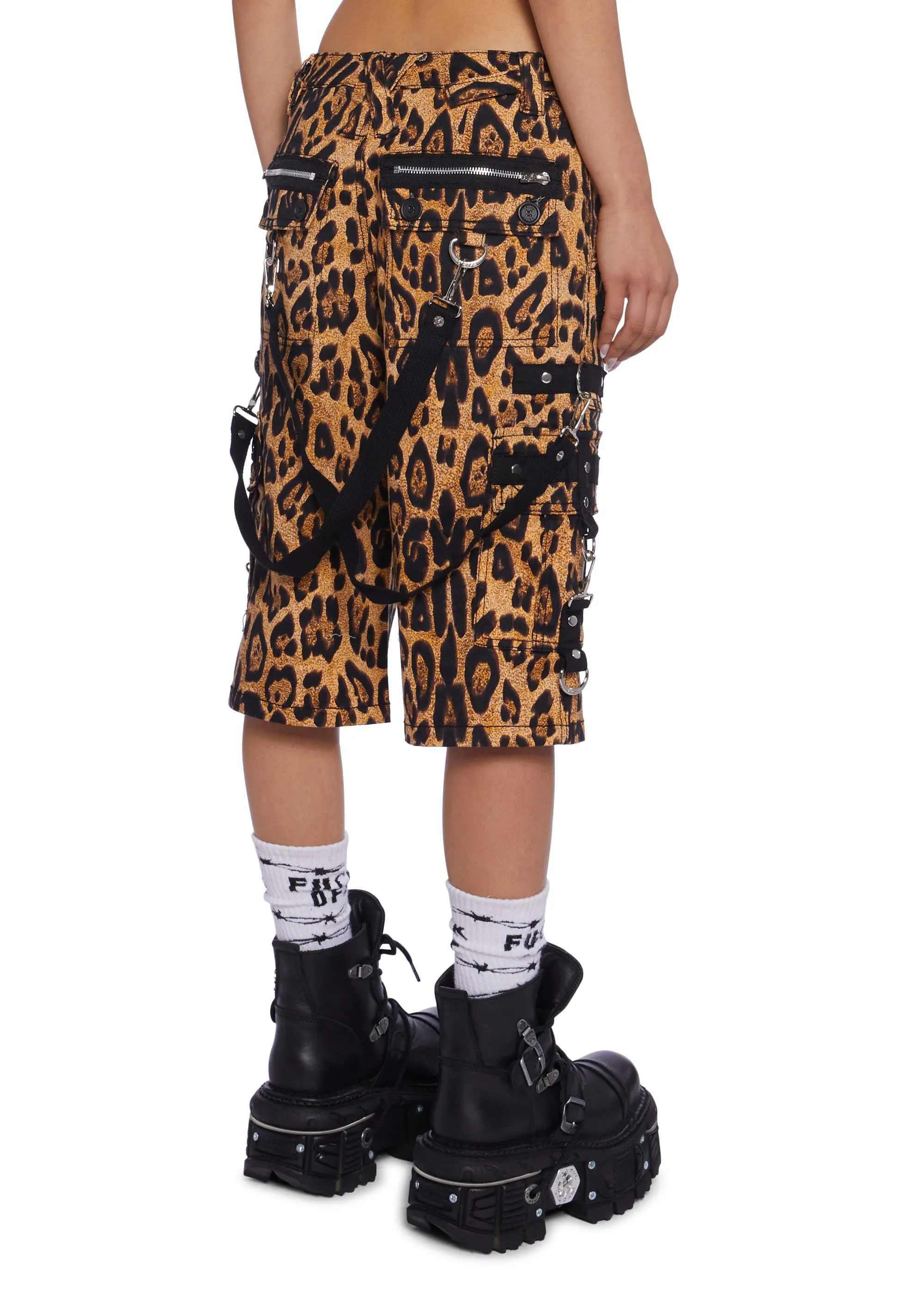 Leopard Punk Short Pants