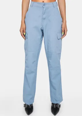 Leveled Up Denim Cargo Pants