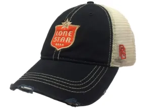 Lone Star Brewing Company Retro Brand Vintage Mesh Beer Adjust Snapback Hat Cap