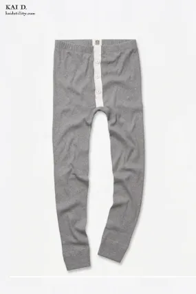 Long Johns - Grey Heather - L, XL