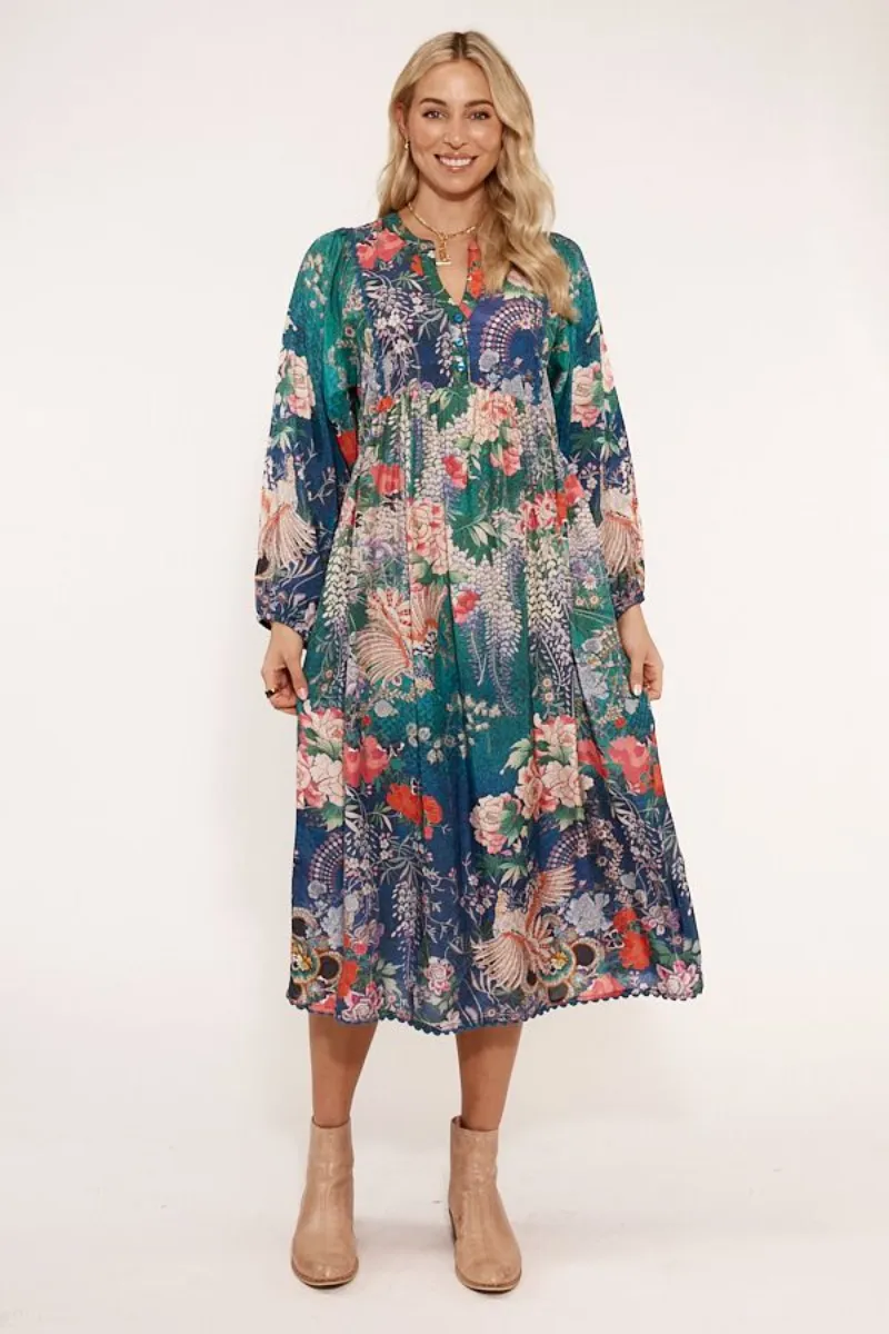 Lula Life Wisteria Midi Dress