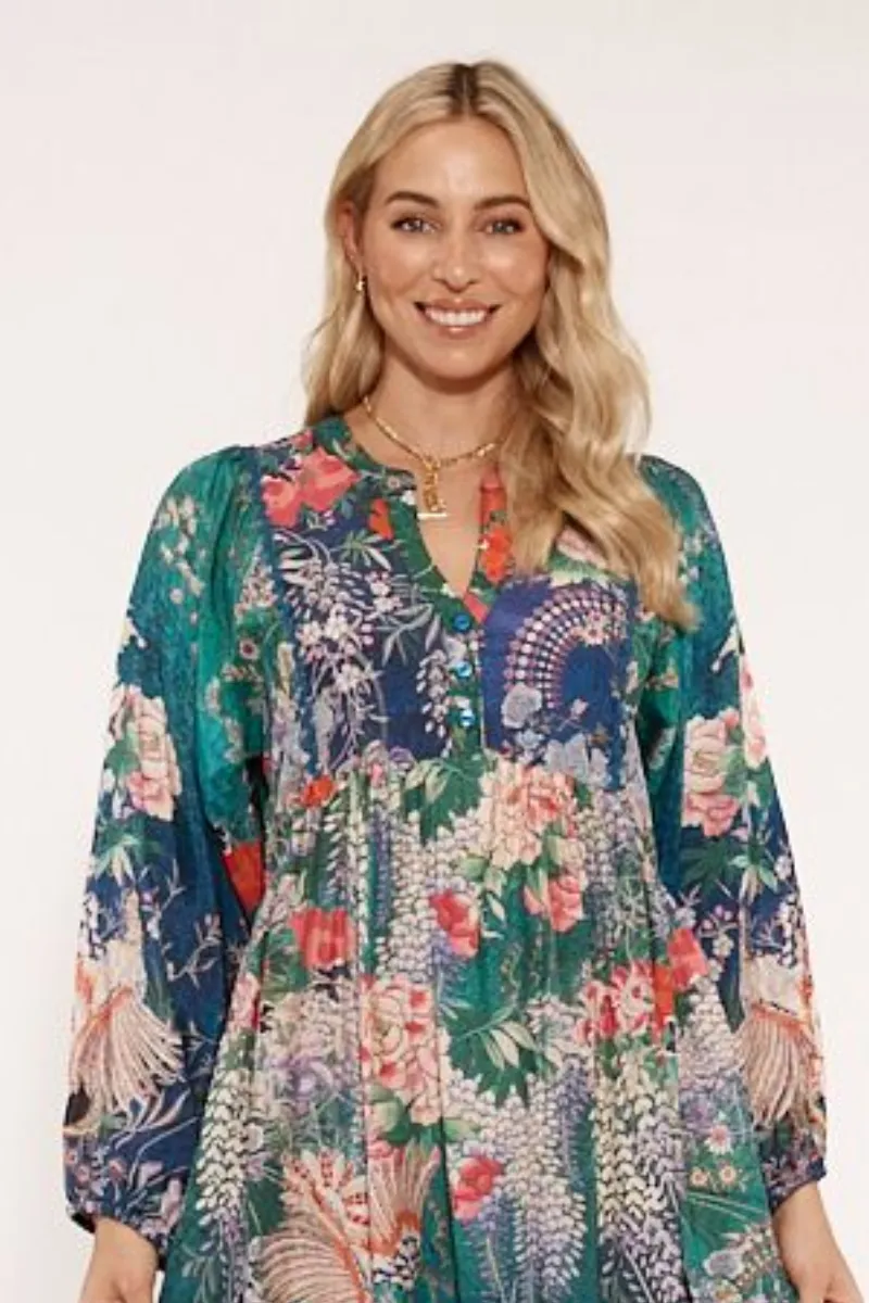 Lula Life Wisteria Midi Dress