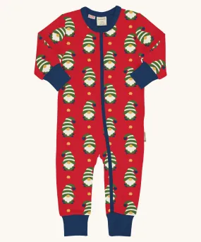 Maxomorra Swedish Santa Long Sleeve Rompersuit