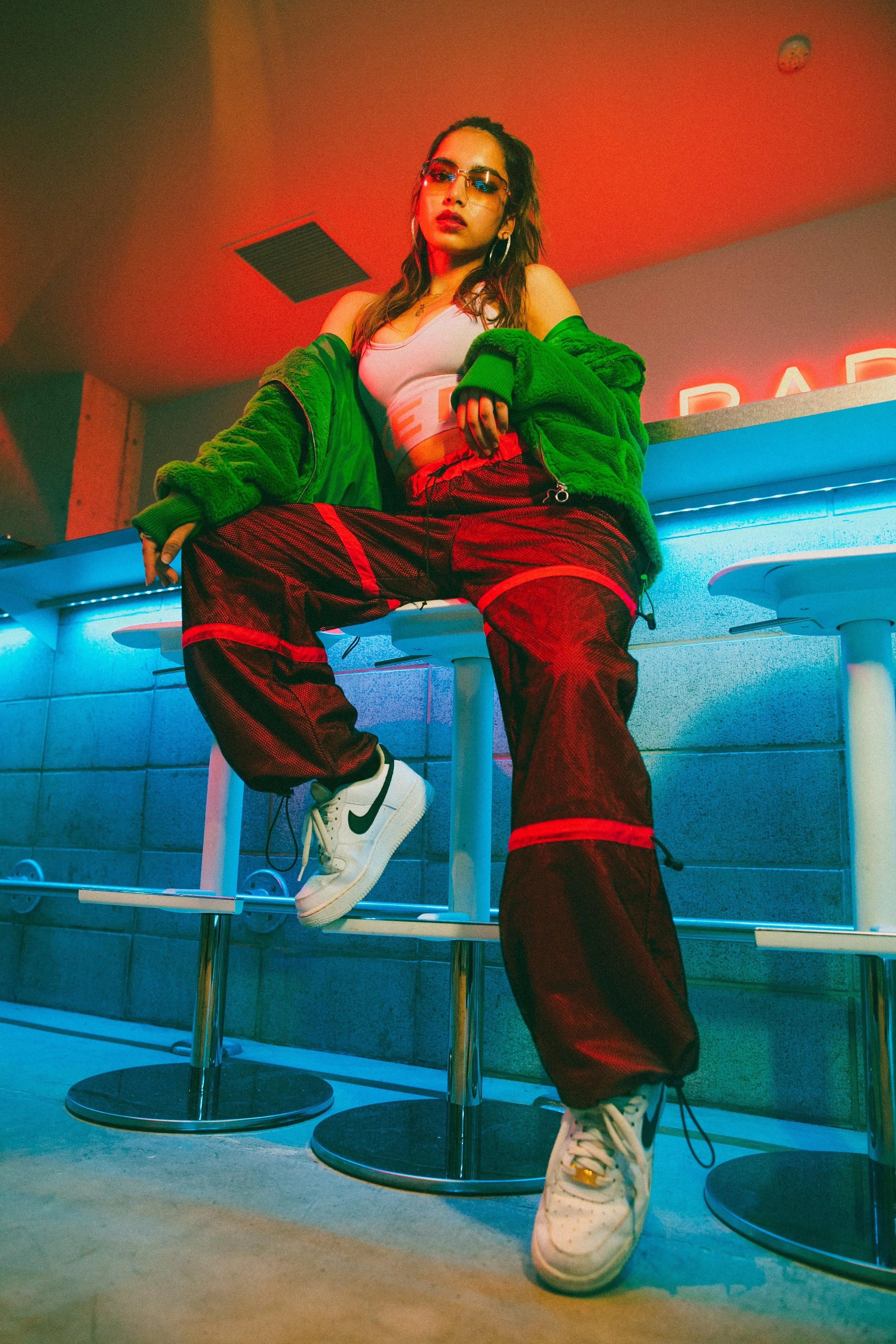 Mesh Cargo Pants