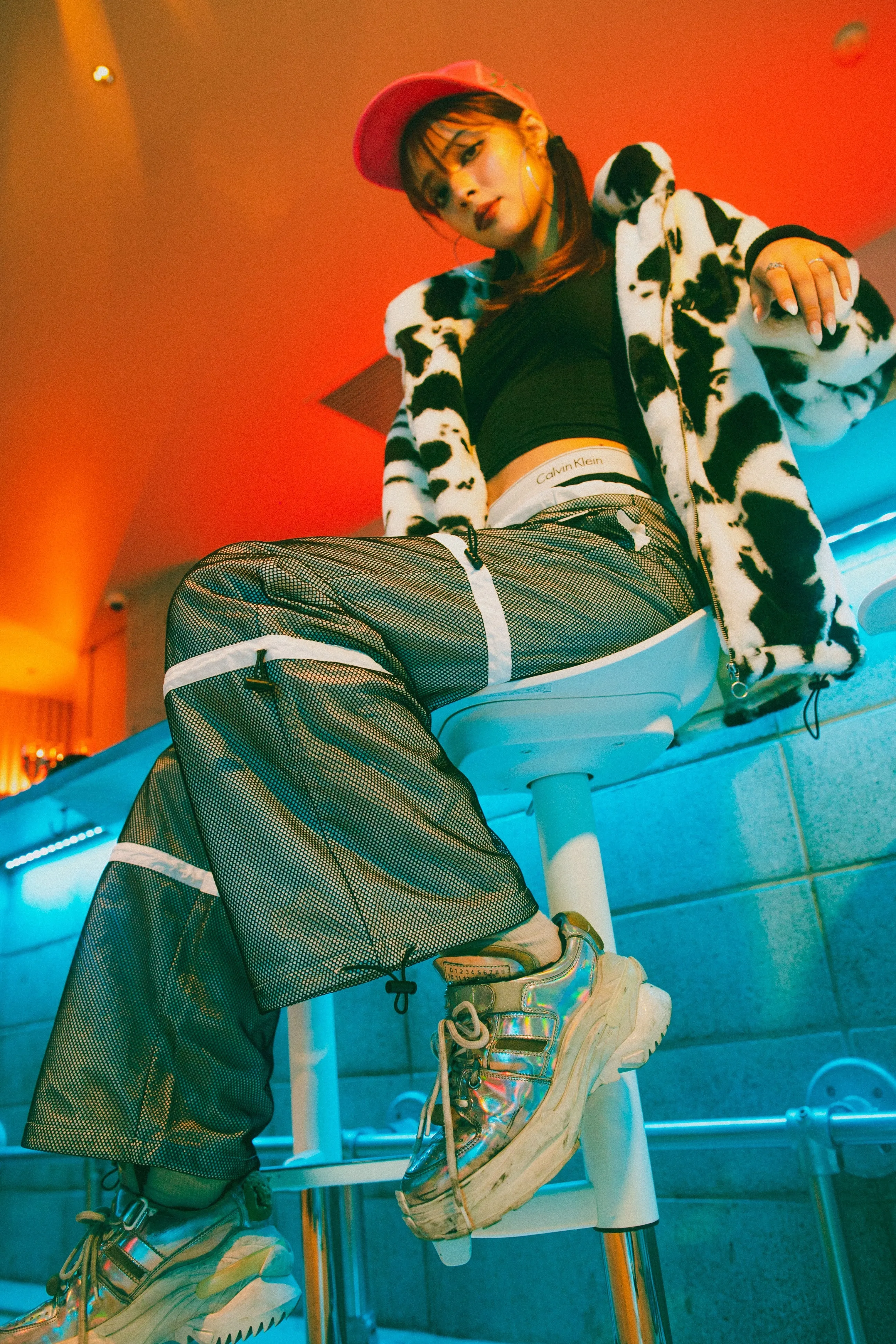 Mesh Cargo Pants