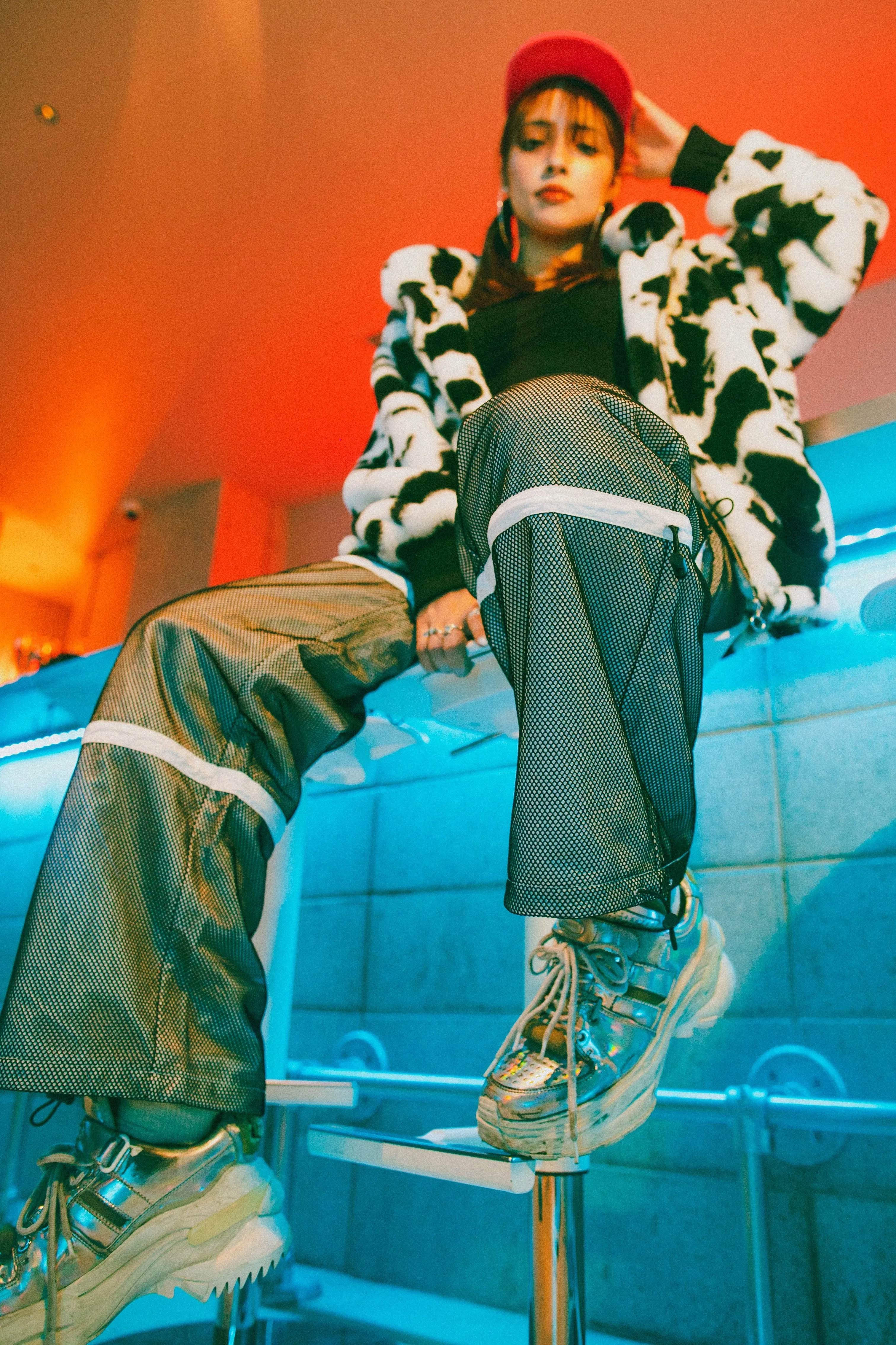 Mesh Cargo Pants