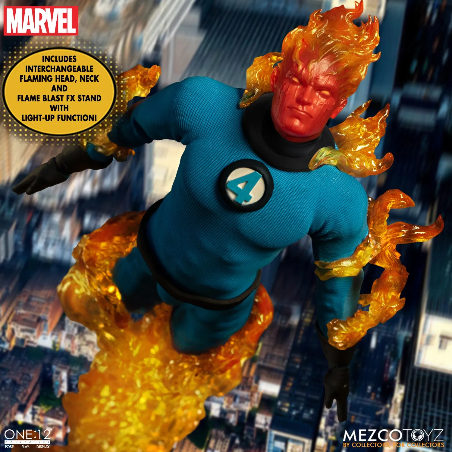 Mezco One 12 Marvel Fantastic Four Deluxe Steel Boxed Set Action Figure