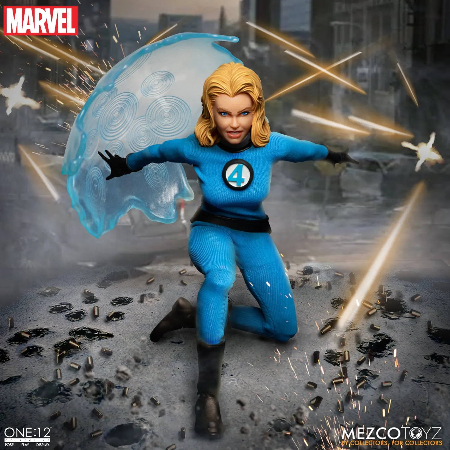 Mezco One 12 Marvel Fantastic Four Deluxe Steel Boxed Set Action Figure