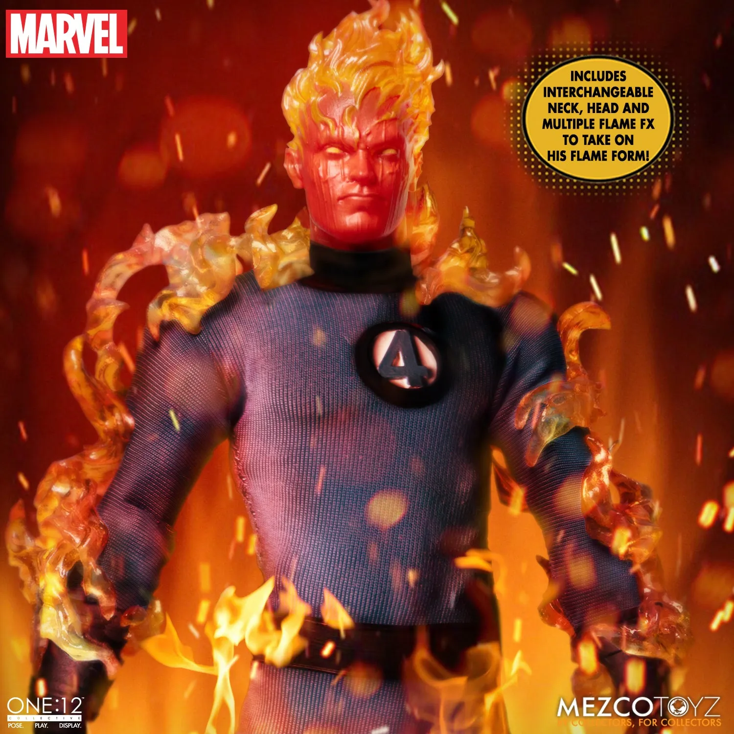 Mezco One 12 Marvel Fantastic Four Deluxe Steel Boxed Set Action Figure