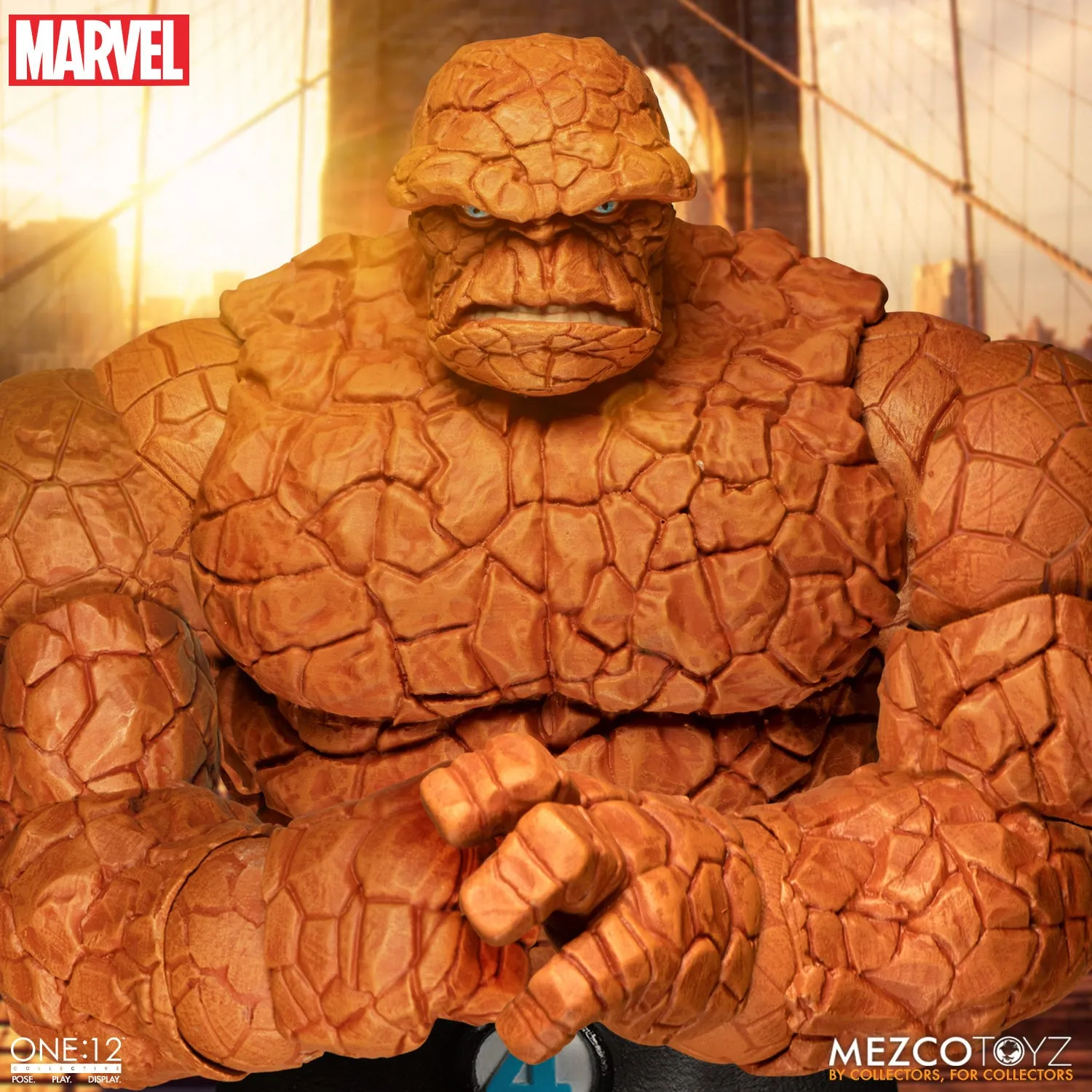 Mezco One 12 Marvel Fantastic Four Deluxe Steel Boxed Set Action Figure