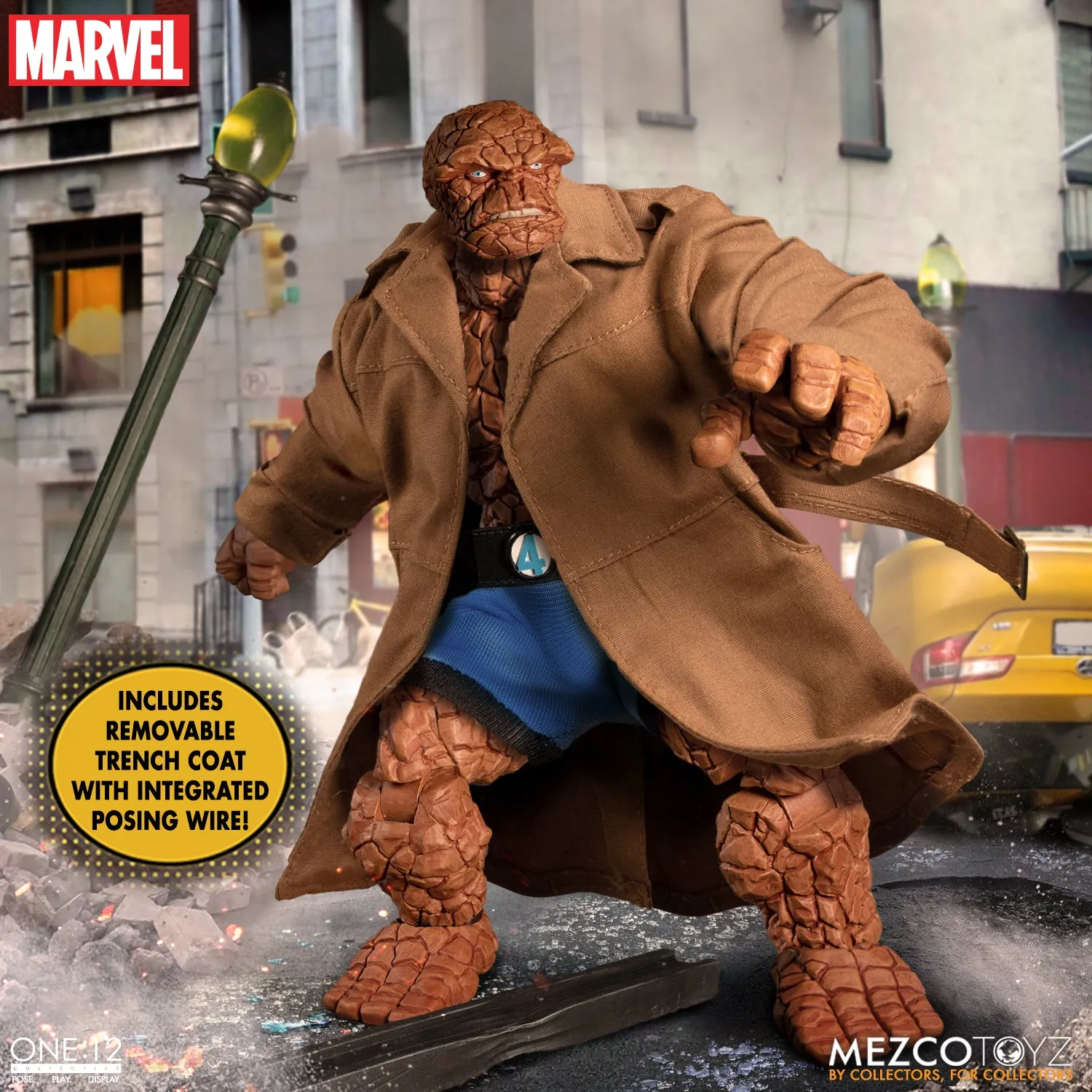 Mezco One 12 Marvel Fantastic Four Deluxe Steel Boxed Set Action Figure