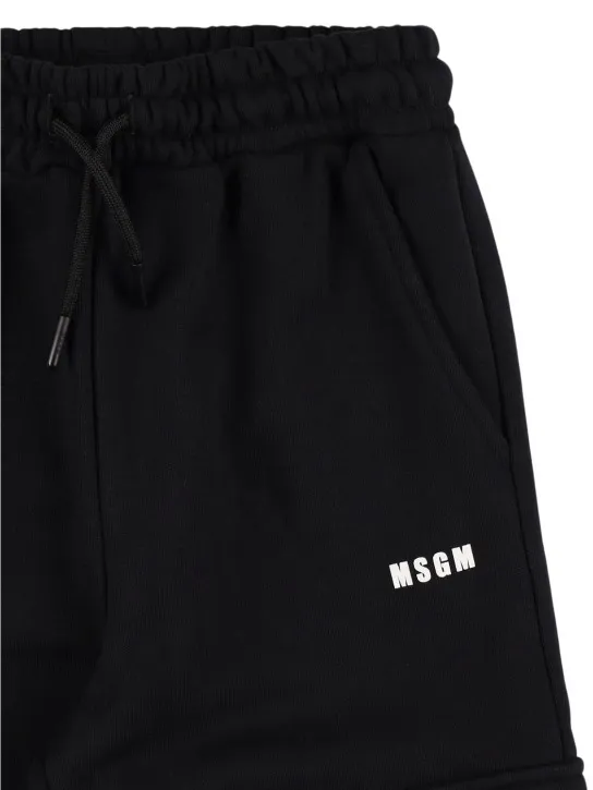 MSGM   Cotton sweat cargo pants 