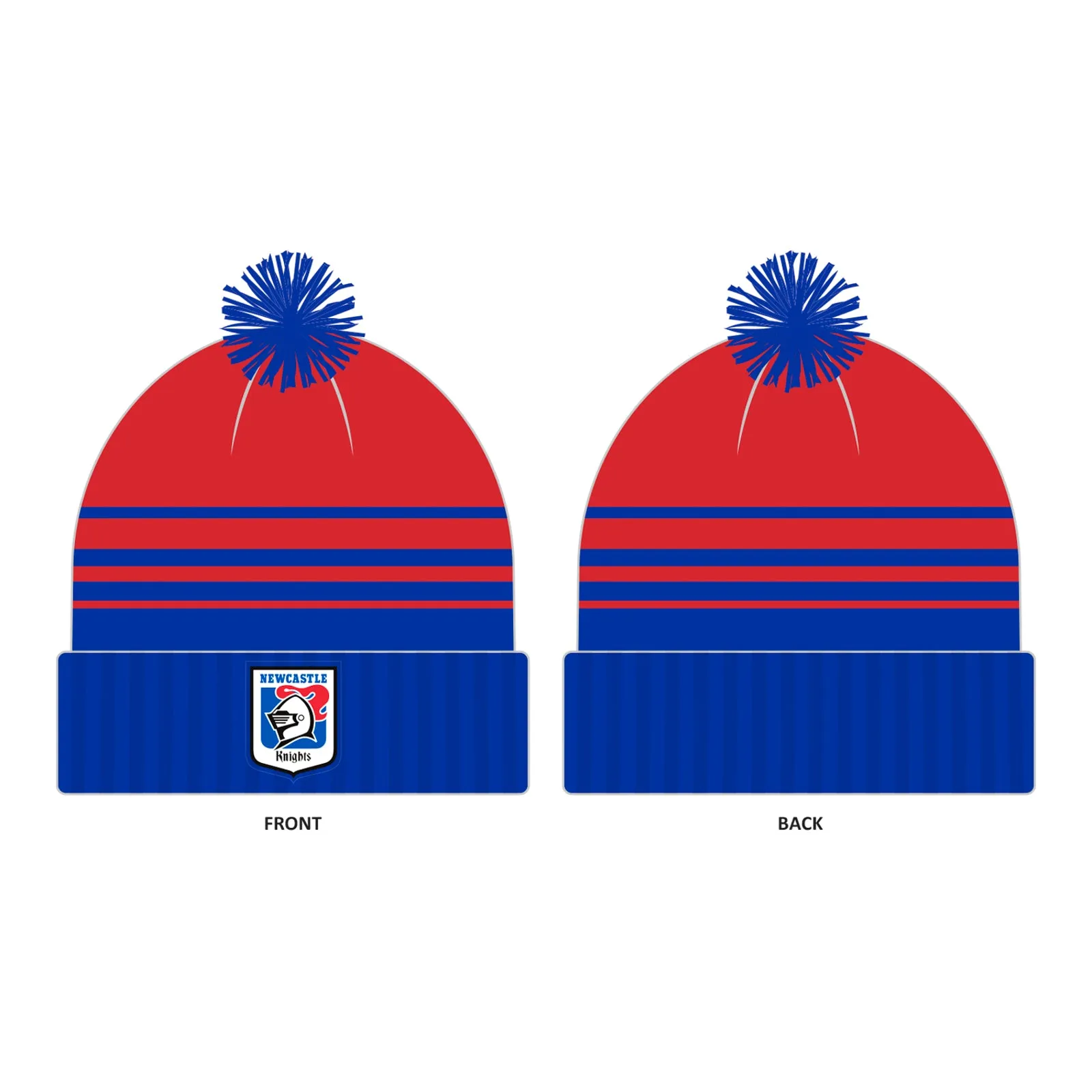 Newcastle Knights Adult NRL Heritage Retro Beanie Rugby League