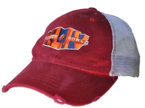 NFL Super Bowl XLIV Reebok Red Worn Vintage Mesh Adj Snapback Hat Cap