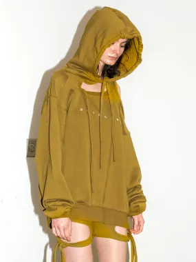 Ottolinger Deconstructed Hoodie, Military Green