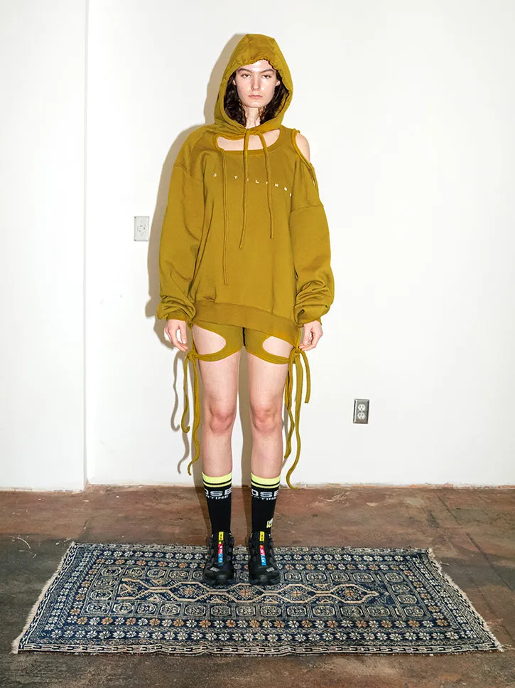 Ottolinger Deconstructed Hoodie, Military Green