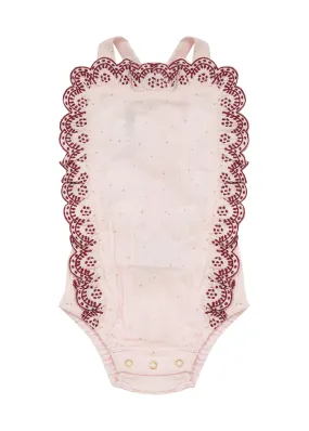 Pa Rum pum pum Romper-Peppermint Pink