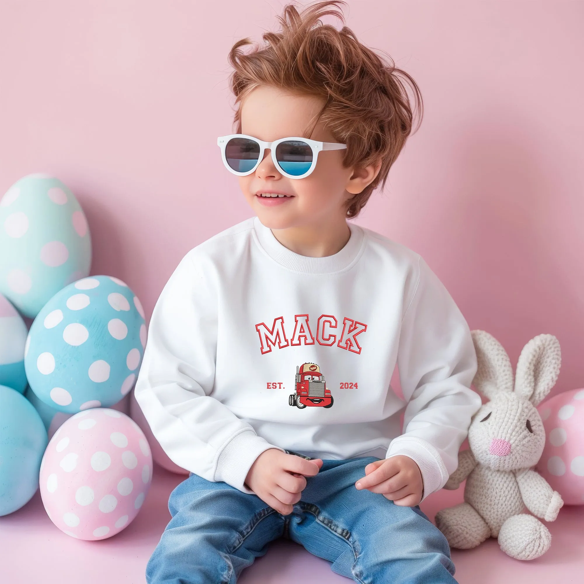 Personalized Disney Cars Mack Embroidered Toddler Sweatshirt