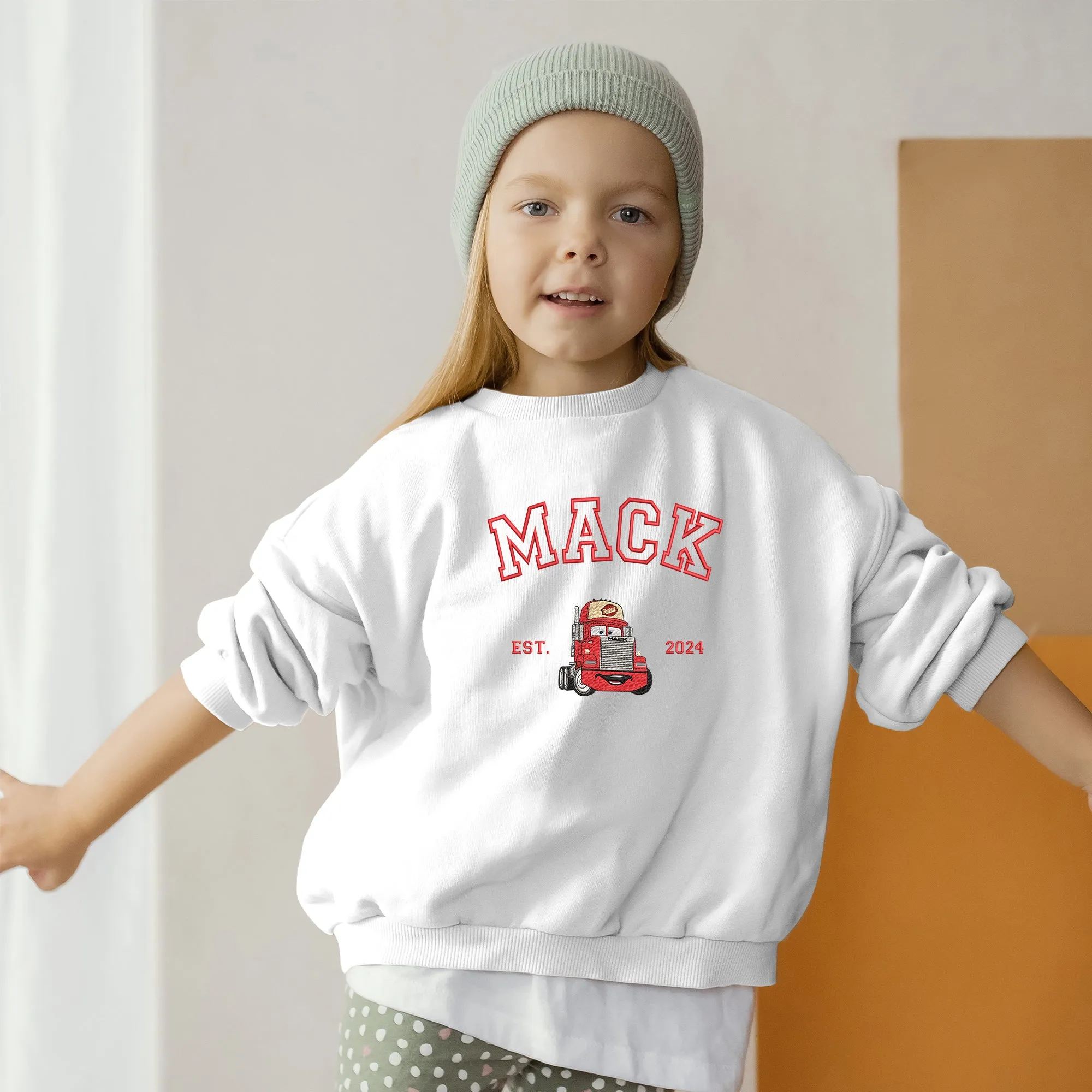 Personalized Disney Cars Mack Embroidered Toddler Sweatshirt