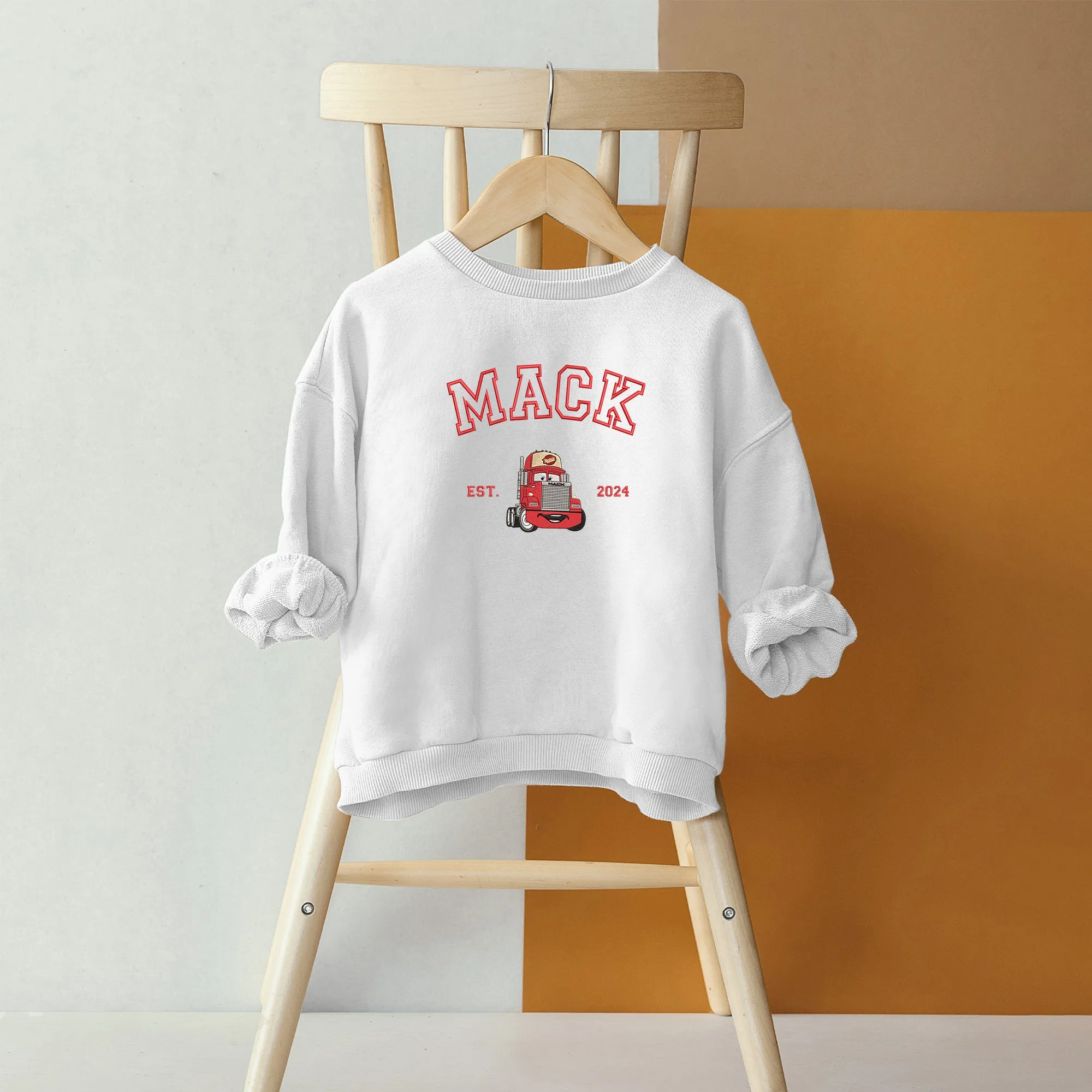 Personalized Disney Cars Mack Embroidered Toddler Sweatshirt