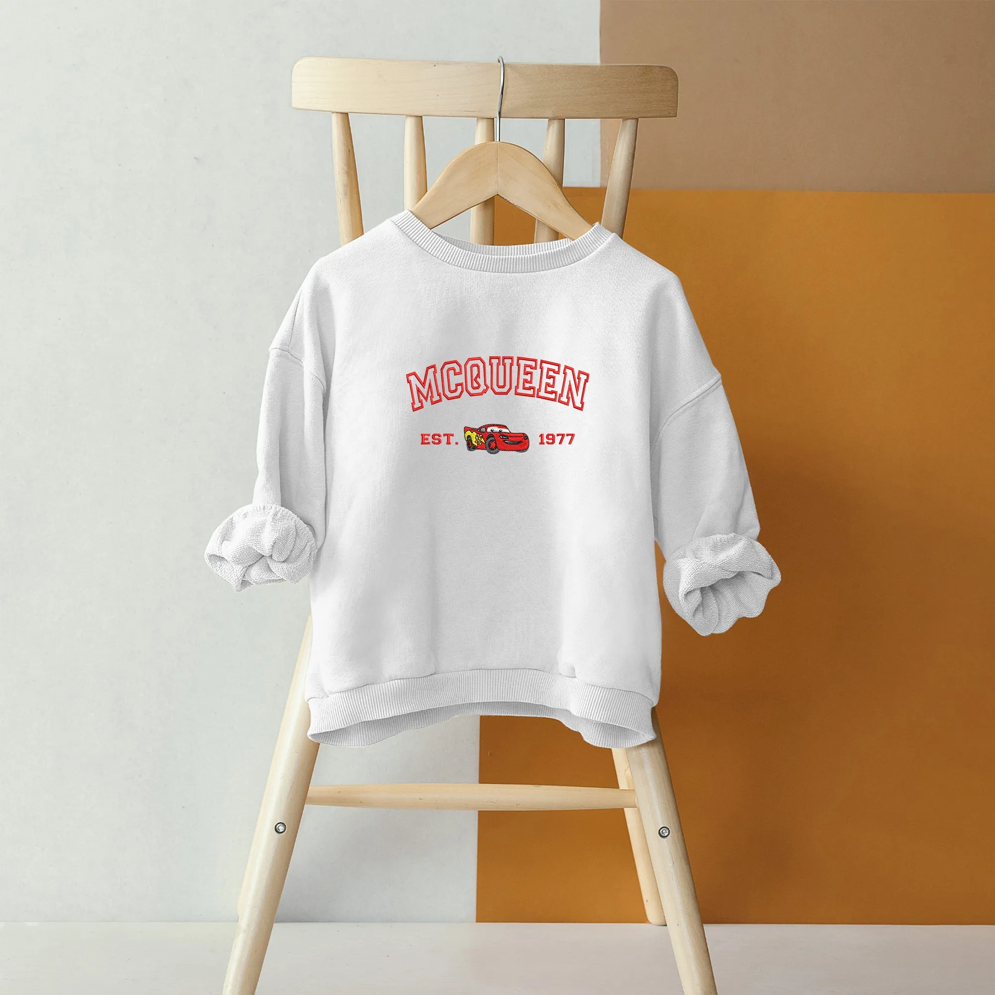 Personalized Disney Cars McQeen Embroidered Youth Sweatshirt
