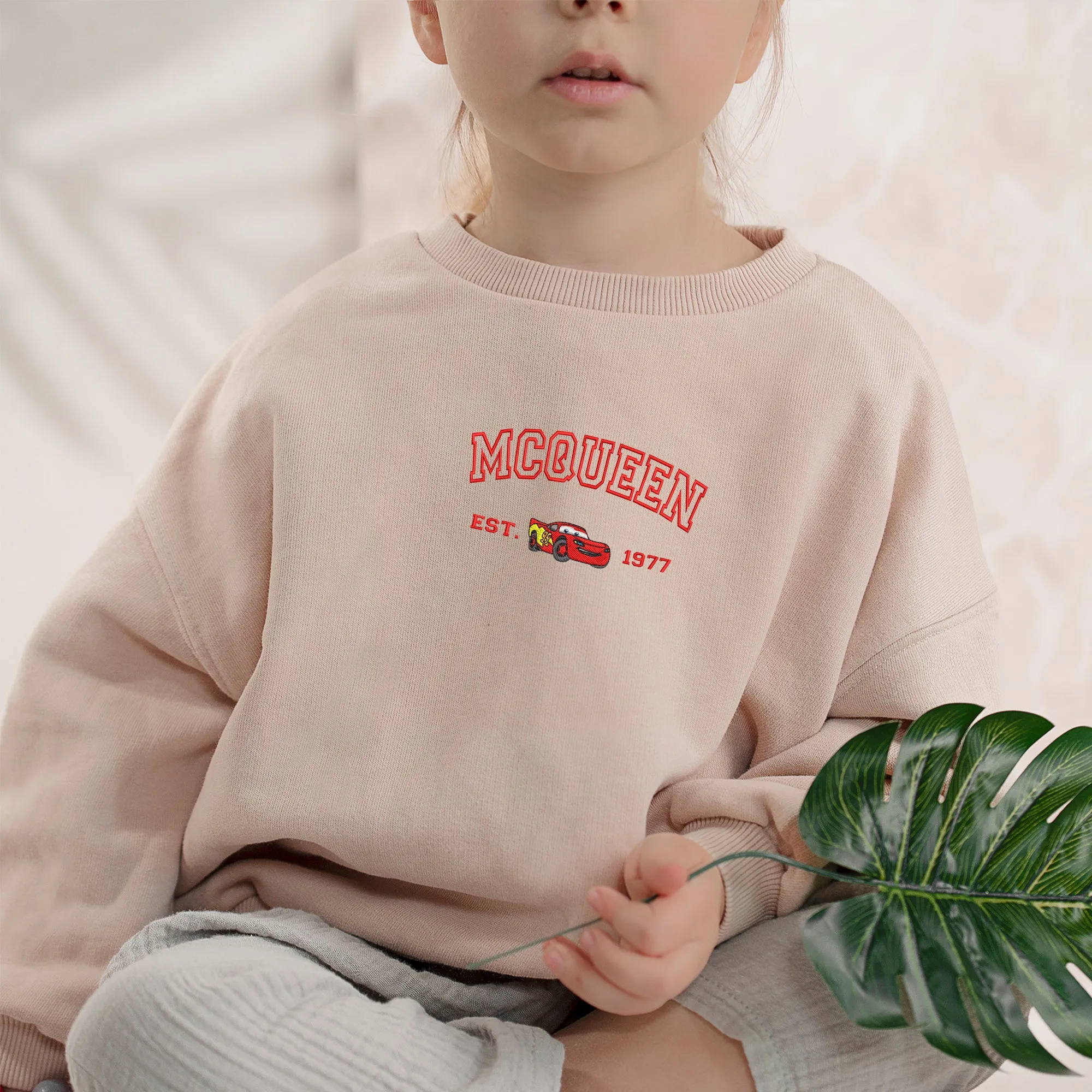 Personalized Disney Cars McQeen Embroidered Youth Sweatshirt