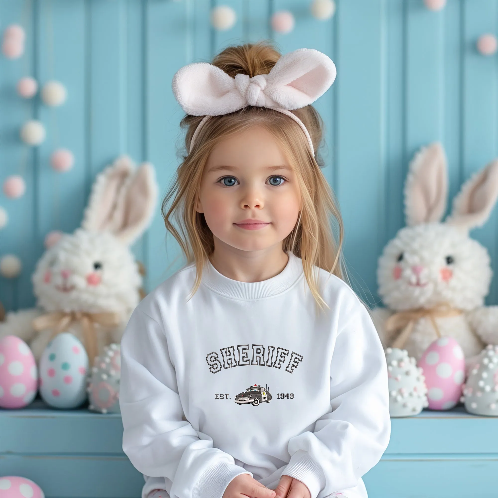 Personalized Disney Cars Sheriff Embroidered Toddler Sweatshirt