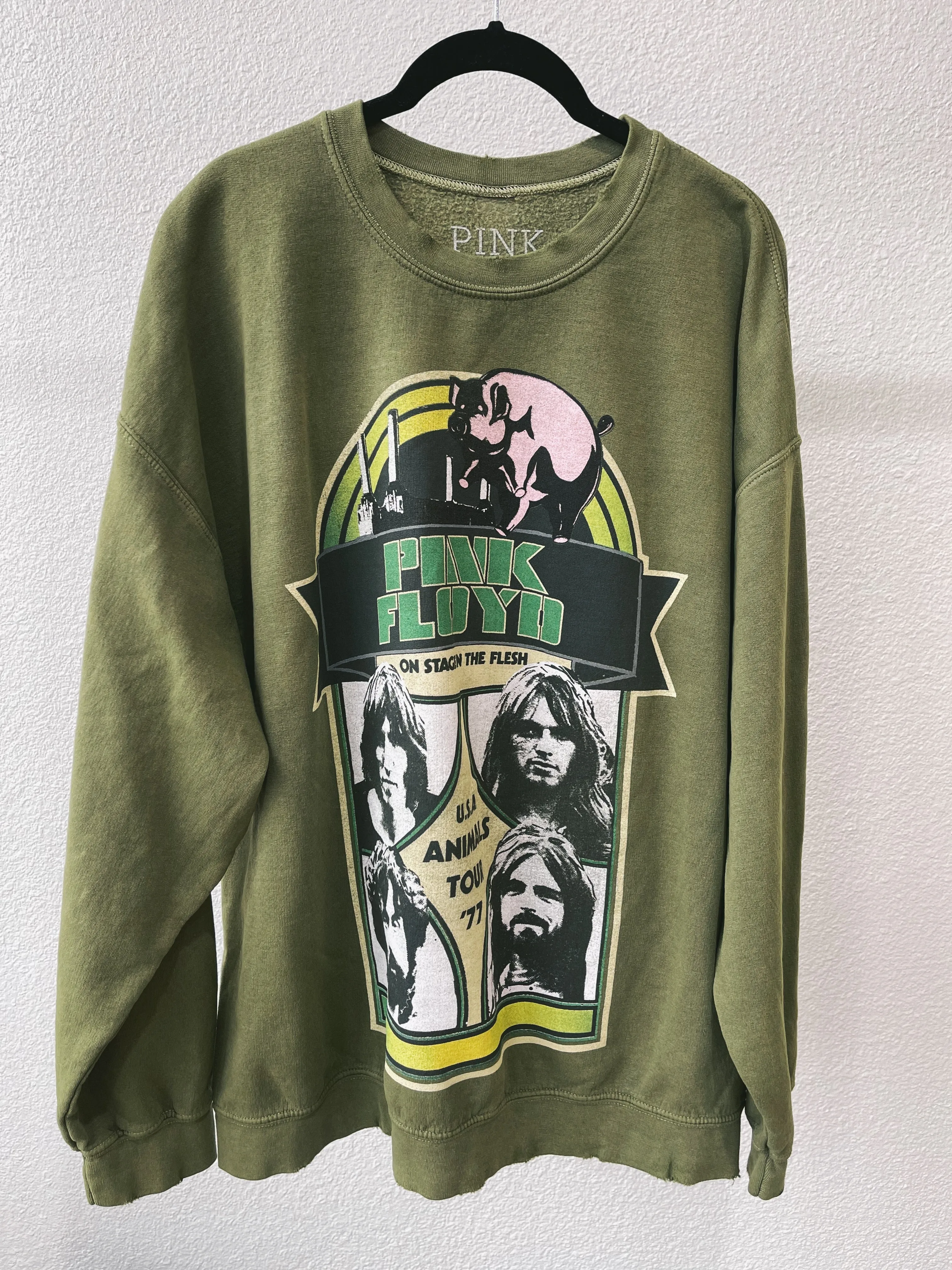 Pink Floyd Olive Crew Neck