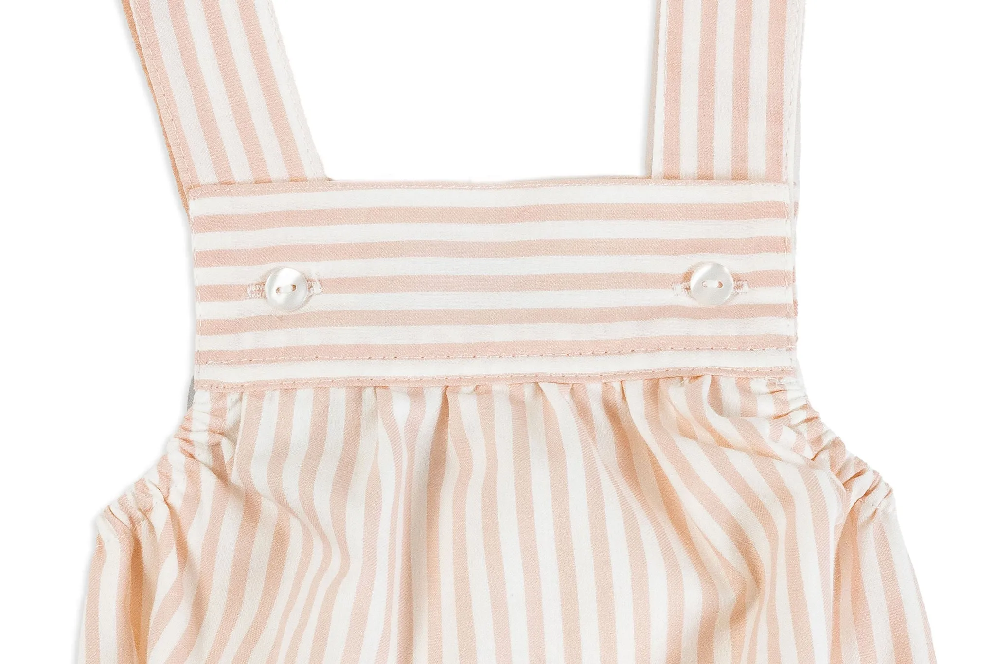 Pink Striped Romper