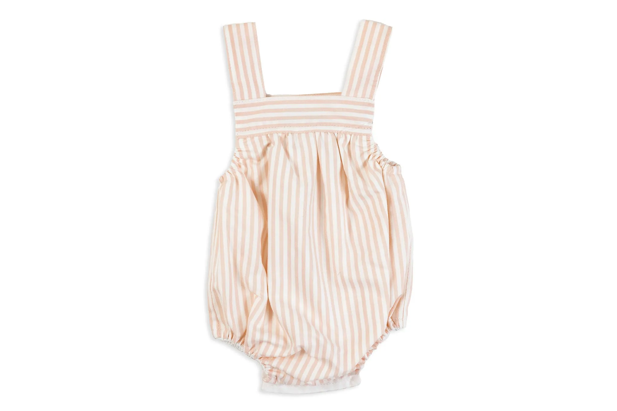 Pink Striped Romper