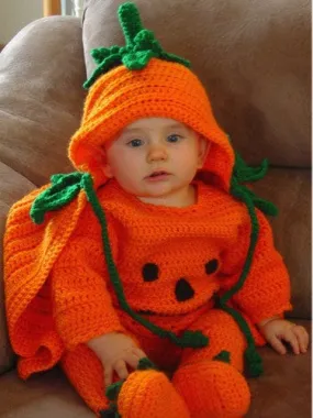 Precious Pumpkin Romper Set Crochet Pattern