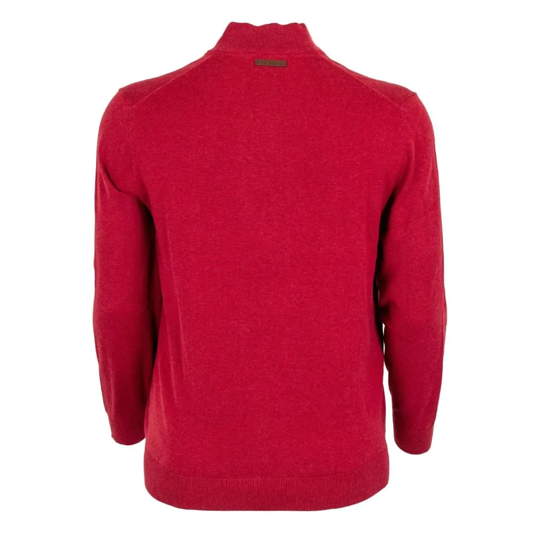 Pull col camionneur rouge cranberry