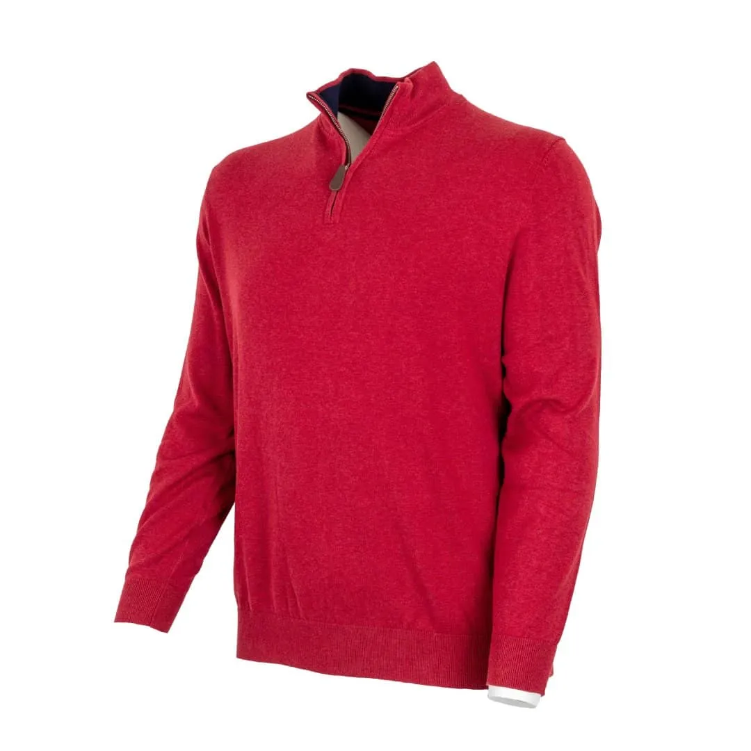 Pull col camionneur rouge cranberry