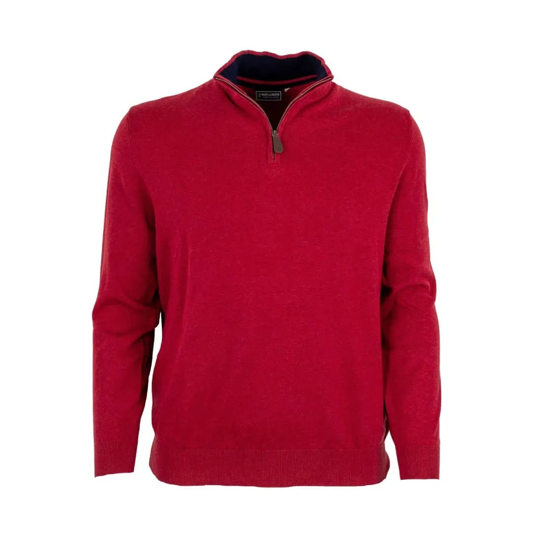 Pull col camionneur rouge cranberry