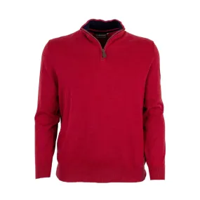 Pull col camionneur rouge cranberry