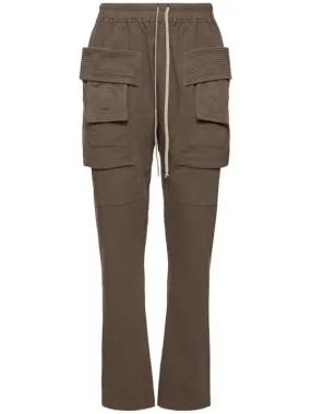 Rick Owens DRKSHDW   Creatch cotton drawstring cargo pants 