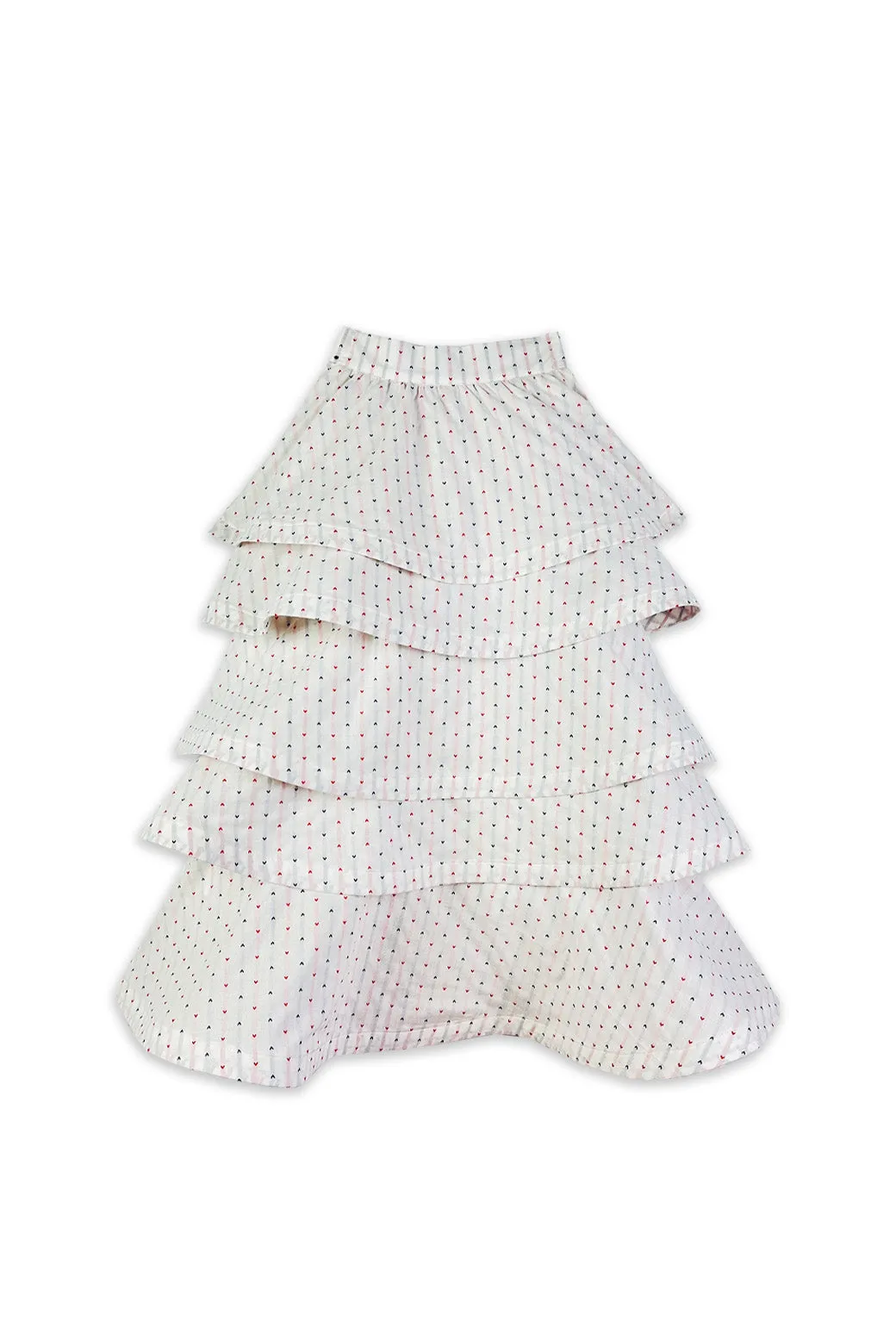 SAMPLE - MIDI Teagan Skirt - Embroidered Hearts - Final Sale