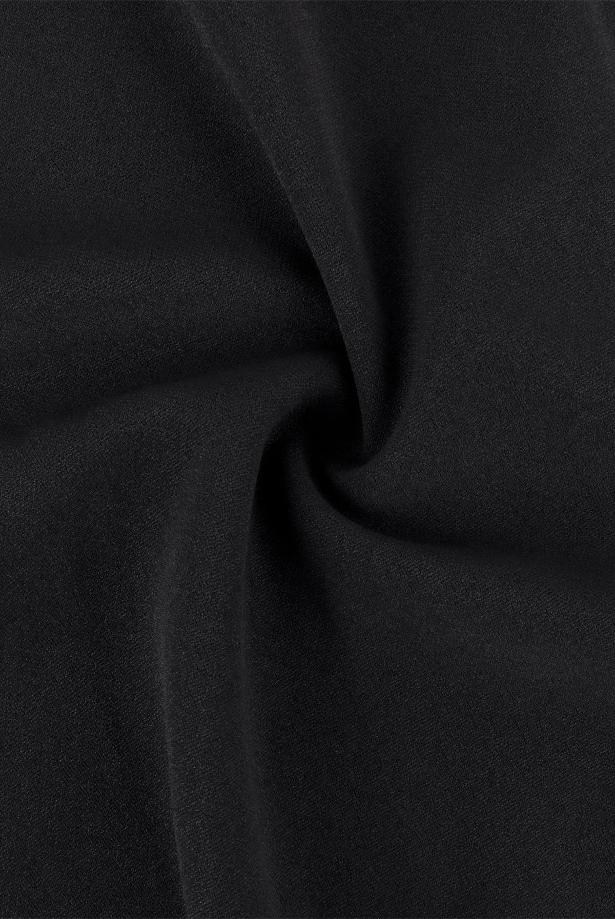 Solid Drawstring Elasticated Waist Midi Skirt