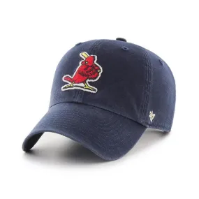 St. Louis Cardinals '47 Navy Cooperstown Clean Up Adj. Strapback Slouch Hat Cap