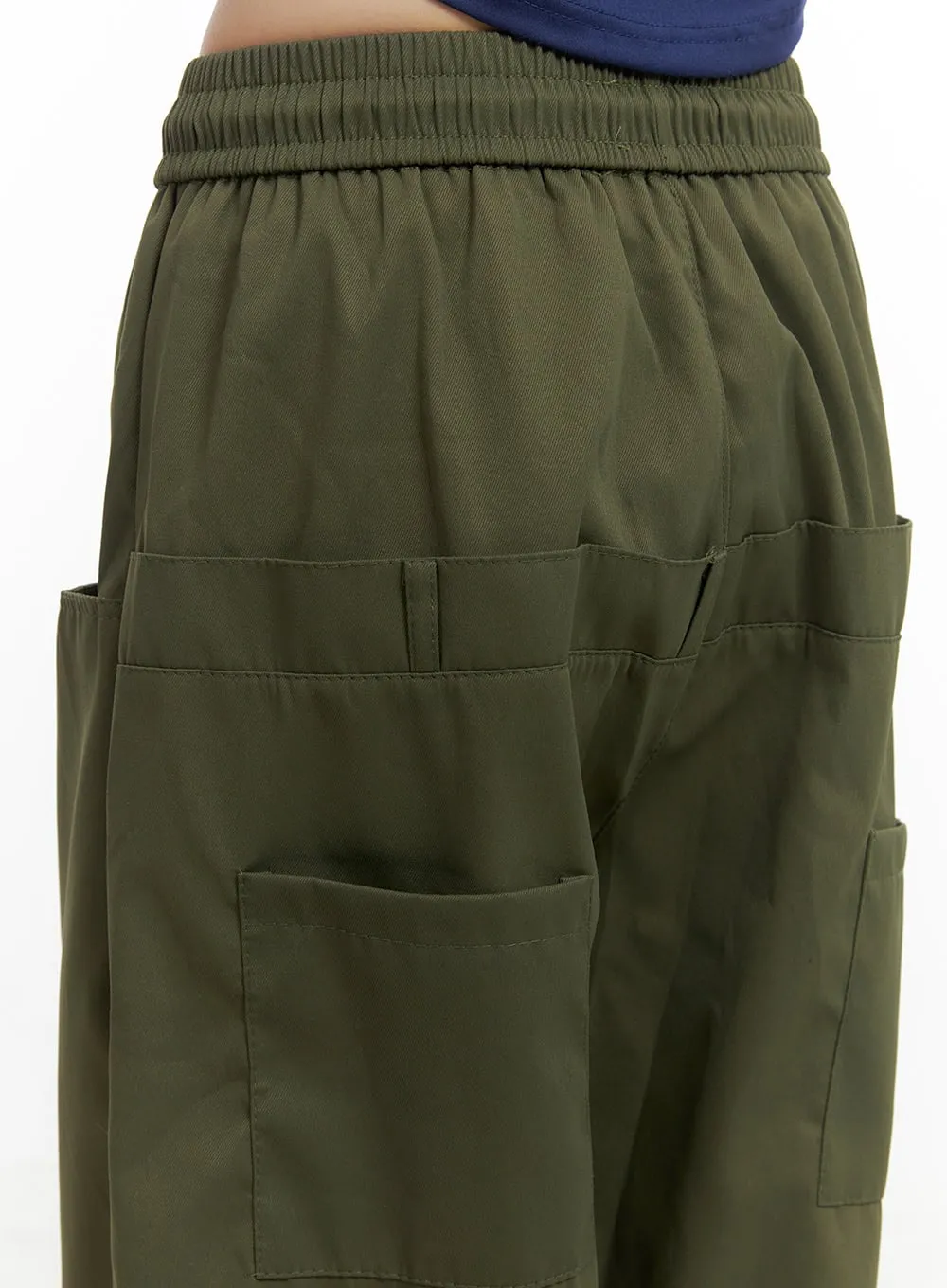 String Waistband Cargo Pants CO410