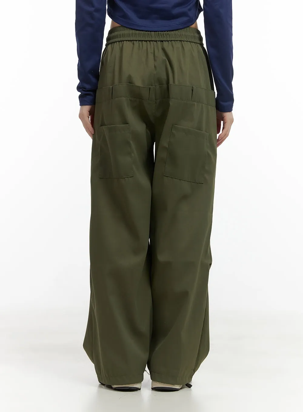 String Waistband Cargo Pants CO410