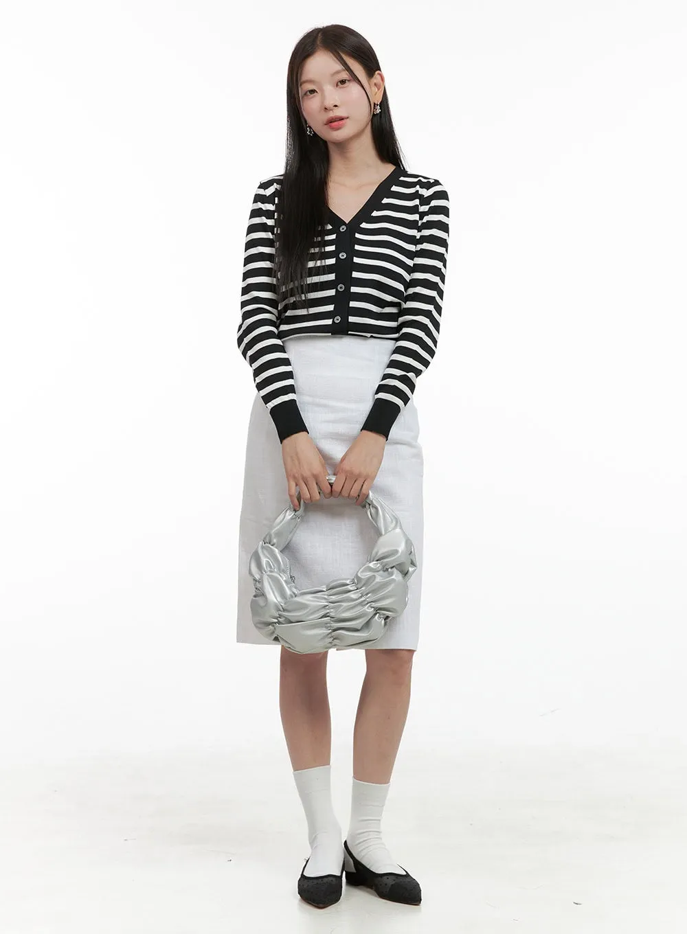 Stripe Knit Cardigan OG419