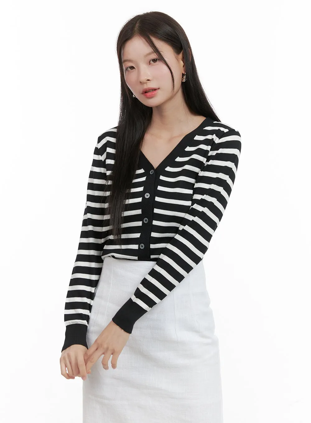 Stripe Knit Cardigan OG419
