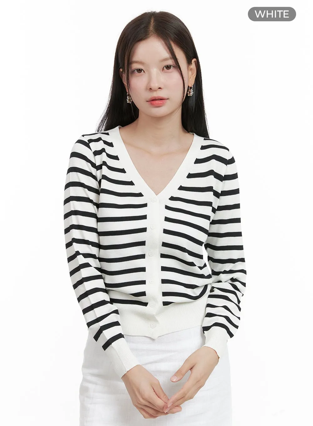Stripe Knit Cardigan OG419